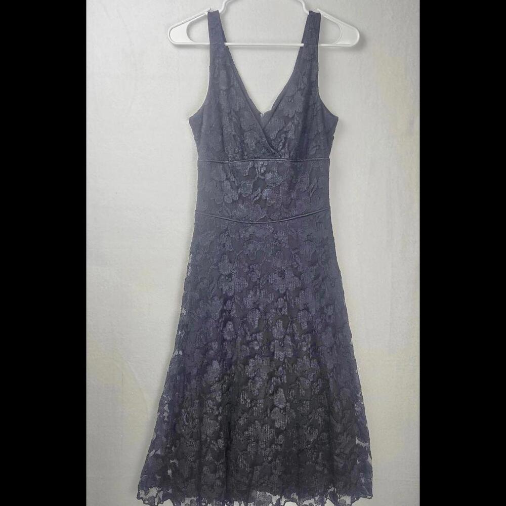 Bisou Bisou Elegant Black Lace Dress Size 8